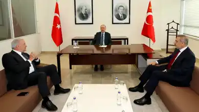 Erdoğan, Eski Yunan Bakan Avramopoulos'u Kabul Etti