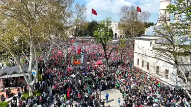İstanbul'da Gazze İçin Yürüyüş